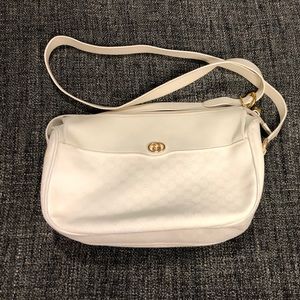White Authentic Vintage Gucci Bag